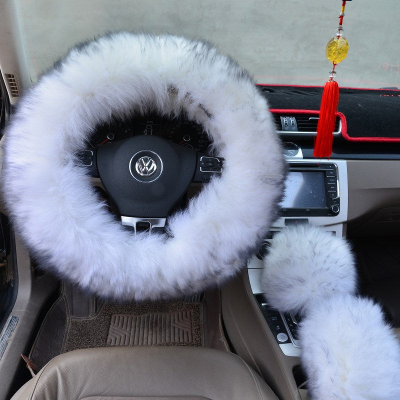 Luxury Plush Steering Wheel Cover