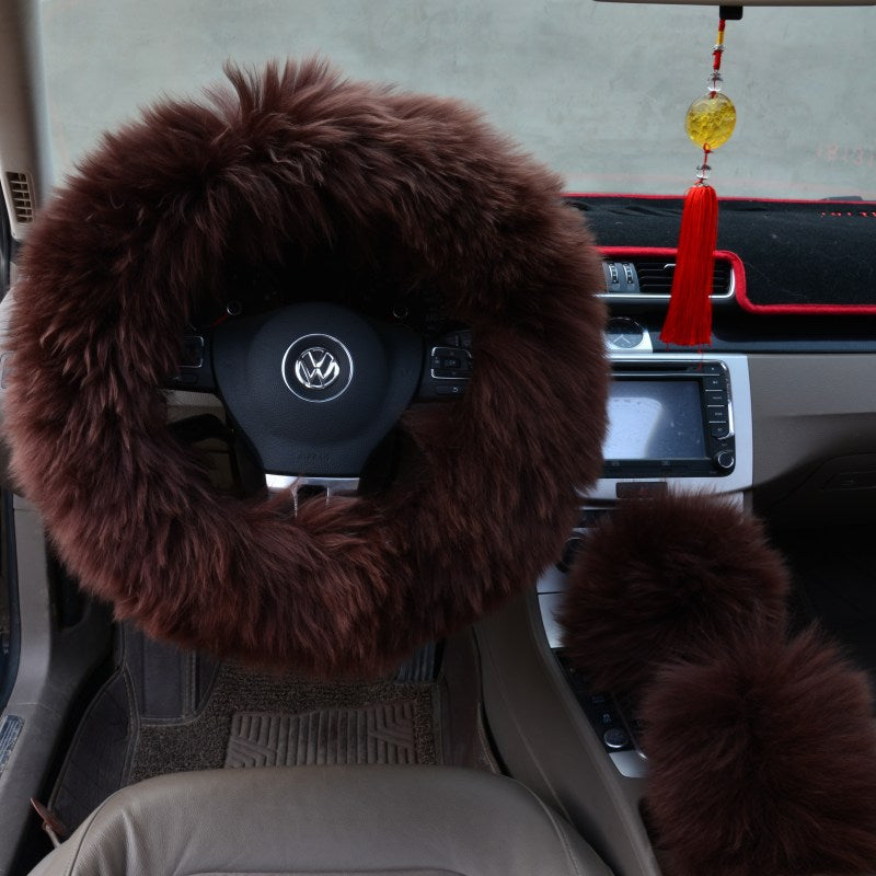 Luxury Plush Steering Wheel Cover