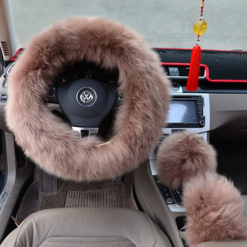 Luxury Plush Steering Wheel Cover