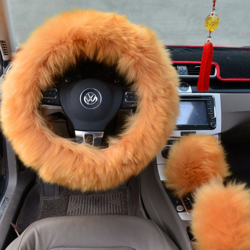 Luxury Plush Steering Wheel Cover