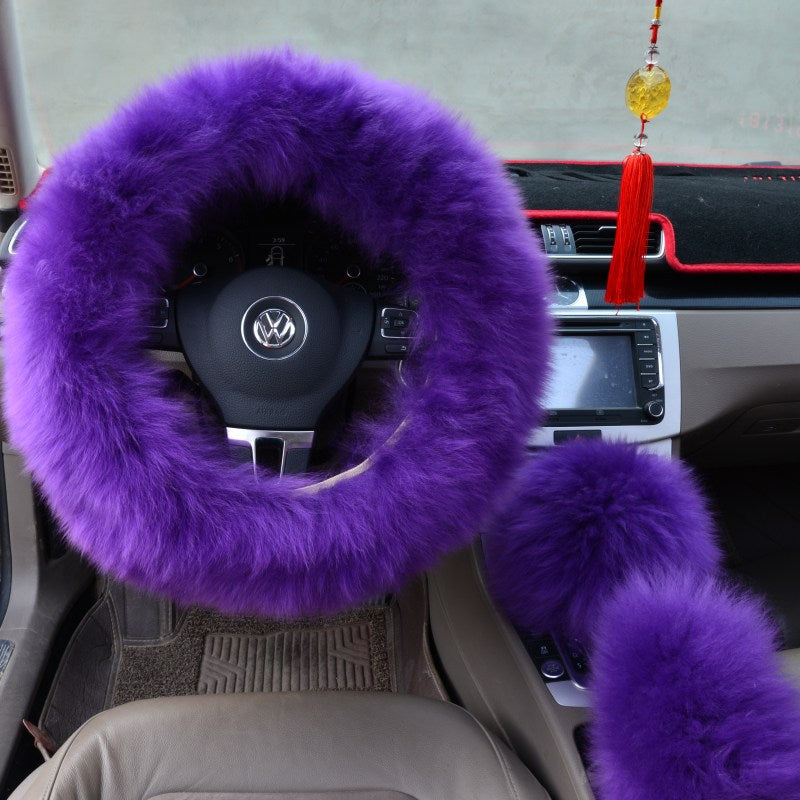 Luxury Plush Steering Wheel Cover