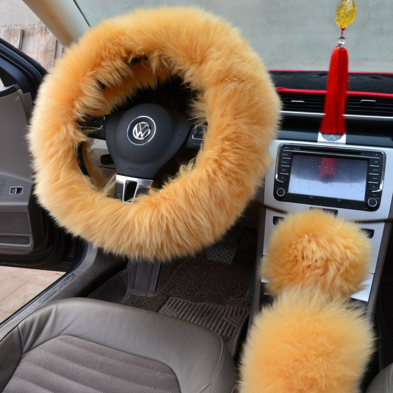 Luxury Plush Steering Wheel Cover