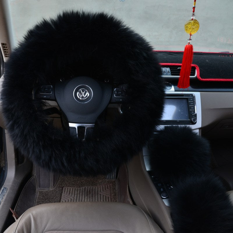 Luxury Plush Steering Wheel Cover