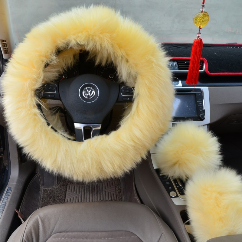 Luxury Plush Steering Wheel Cover