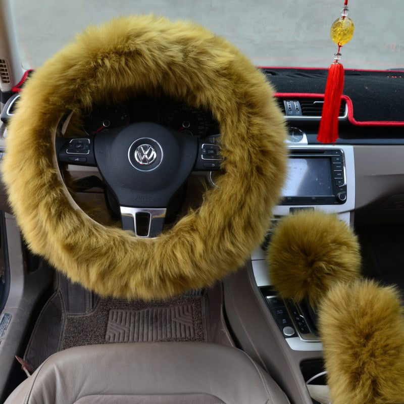 Luxury Plush Steering Wheel Cover