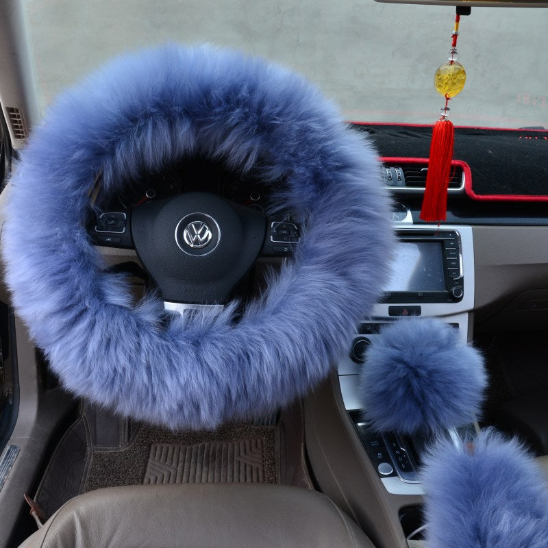 Luxury Plush Steering Wheel Cover